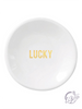 Ceramic Ring Dish & Earrings - Lucky