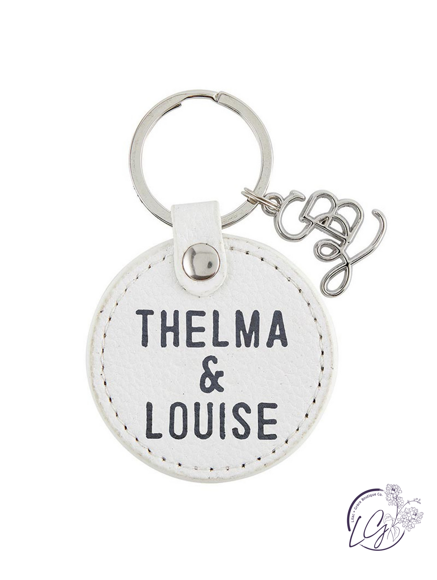 Face to Face Leather Key Tag - Thelma & Louise