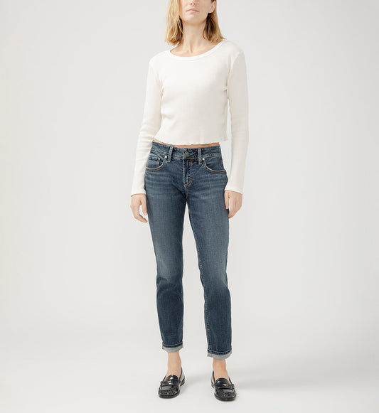 Antonella Boyfriend Mid Rise Non-Distressed by Silver Jeans