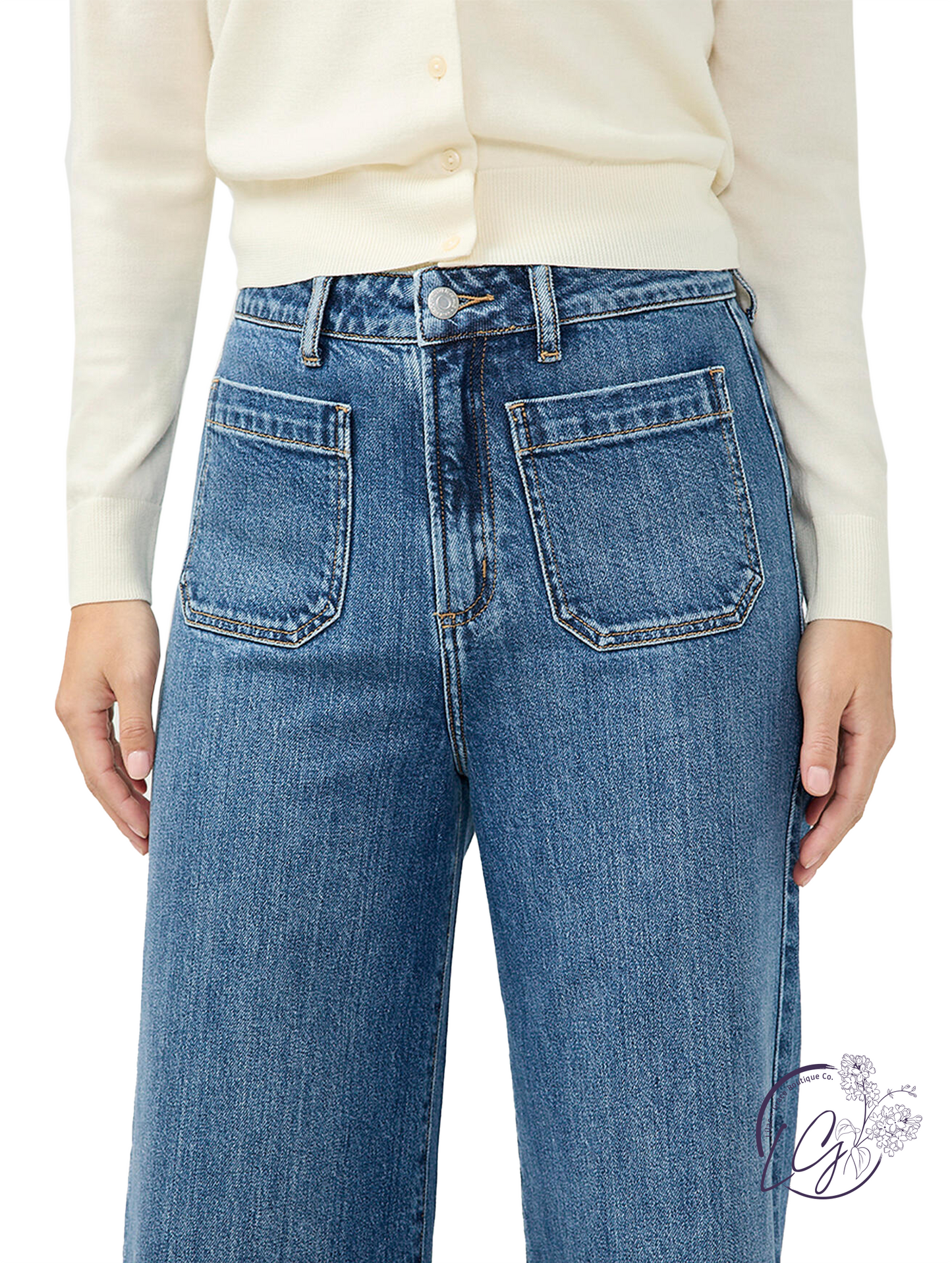Carolina High-Rise '70s Wide Leg Jeans by Silver Jeans