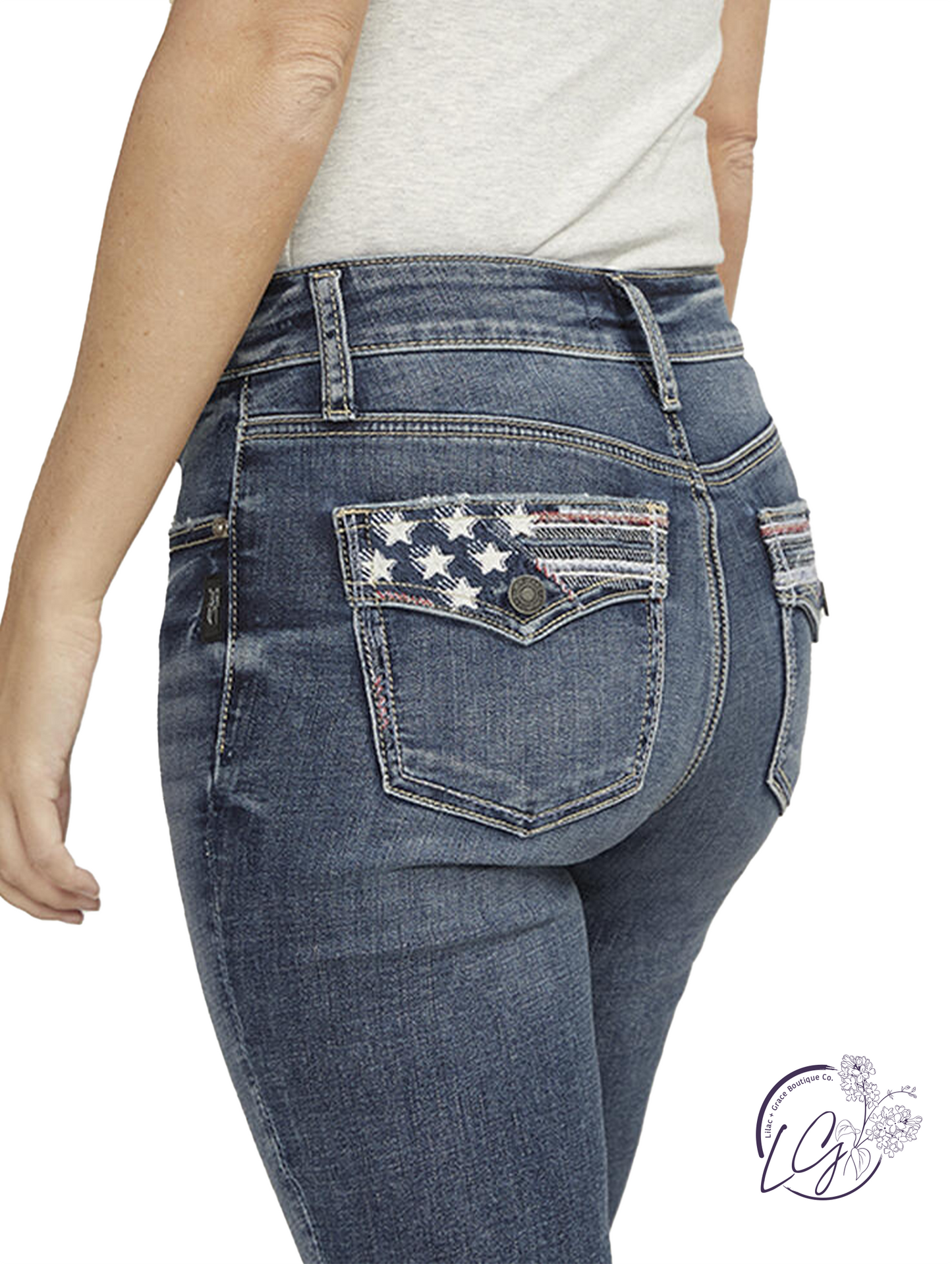 Americana Mid Rise Capri Non-Distress by Silver Jeans