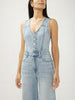 Sleeveless Denim Jumpsuit
