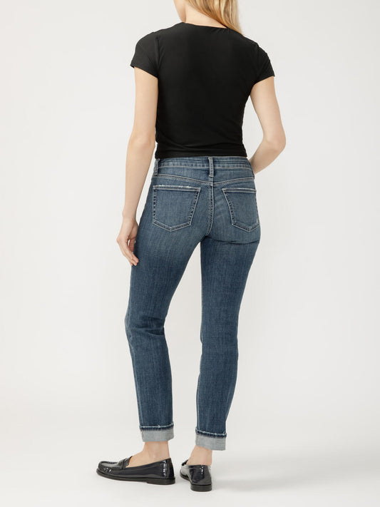 Luma Mid Rise Straight Leg Stretch by Silver Jeans