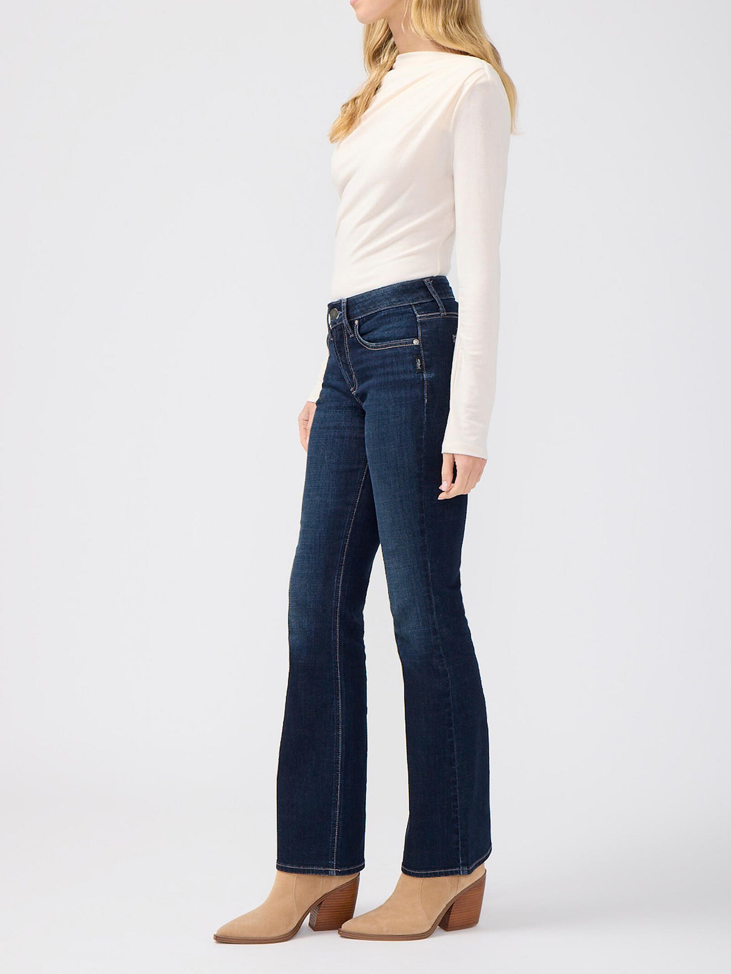 Goldie Mid Rise Bootcut by Silver Jeans