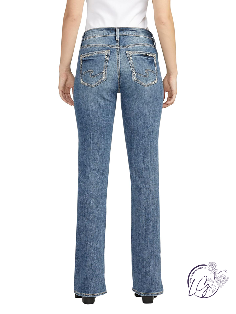 Thelma Suki Mid-Rise Bootcut Jeans By Silver Jeans