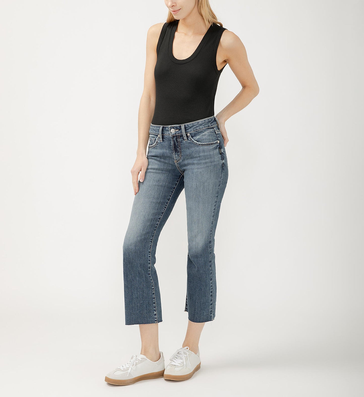 Montana Mid Rise Kick Flare Non-Distress by Silver Jeans