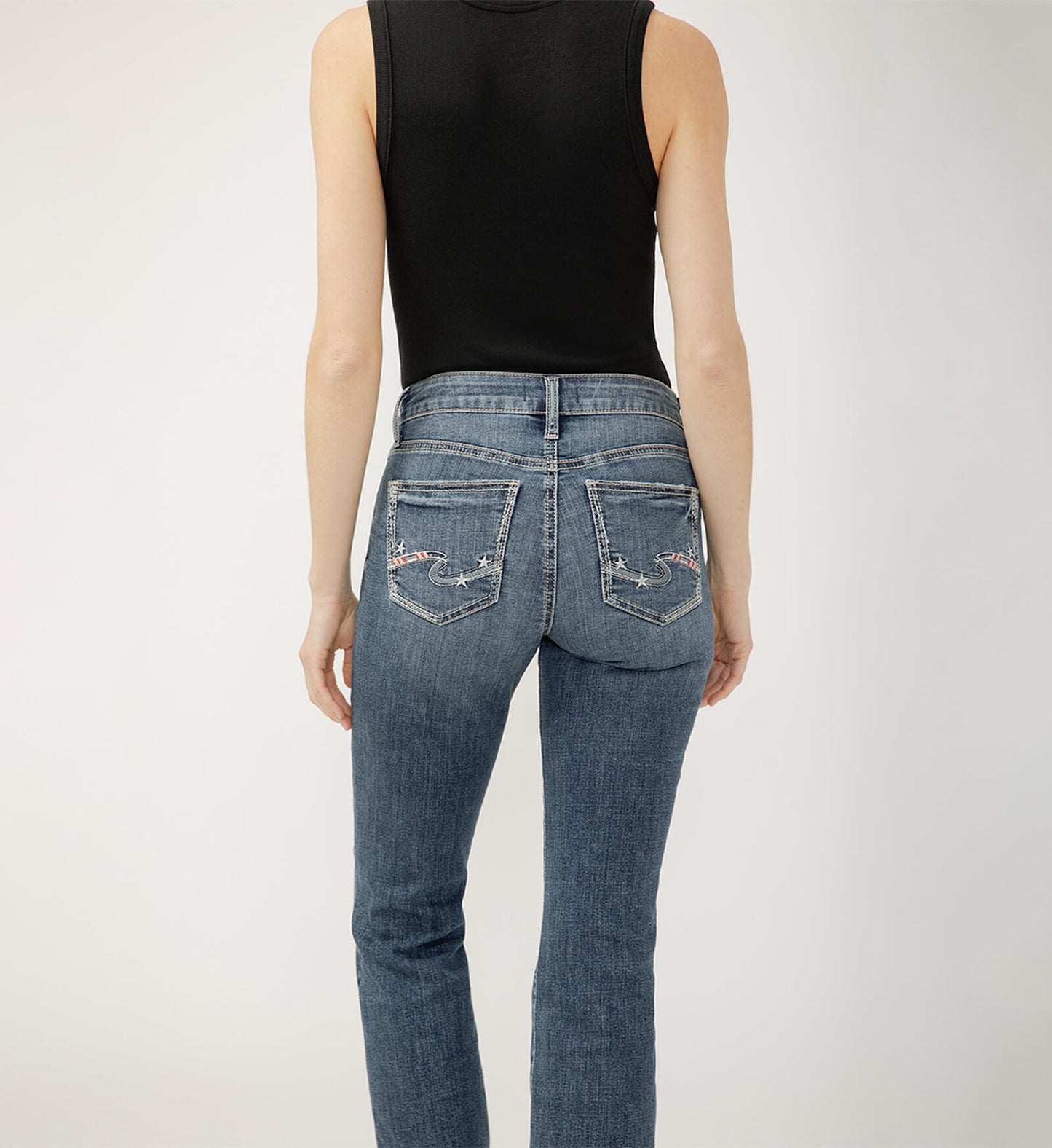 Montana Mid Rise Kick Flare Non-Distress by Silver Jeans