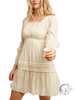 Delicate Pleat Woven Dress