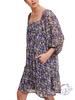 Groovy Garden Square Neck Dress