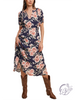 Garden Gala Cinched Waist Dress