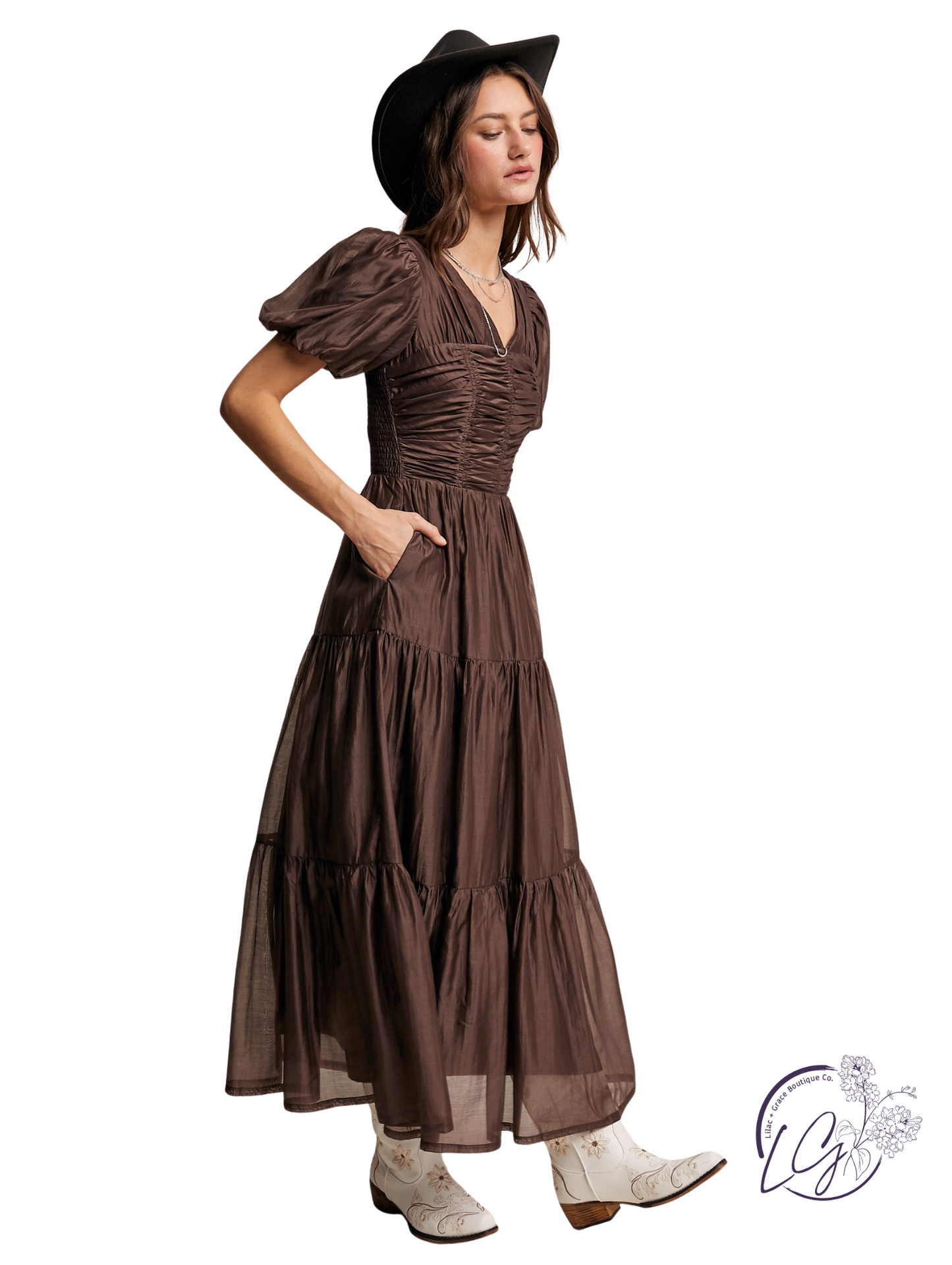 Sunset Range Flare Maxi Dress