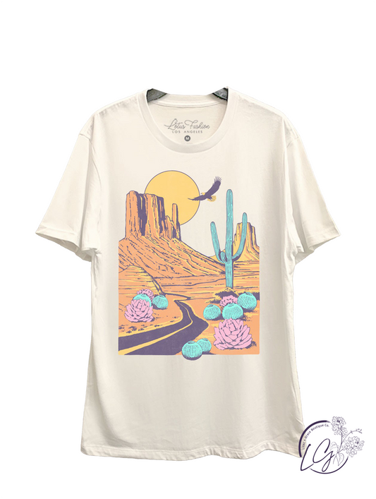 Desert Road Graphic Top