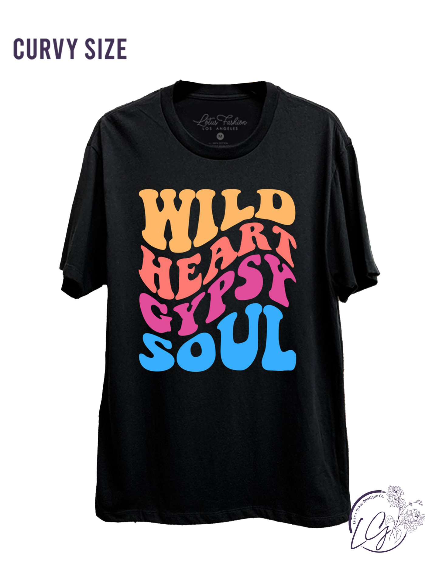 Curvy Wild Heart Gypsy Soul Graphic Top