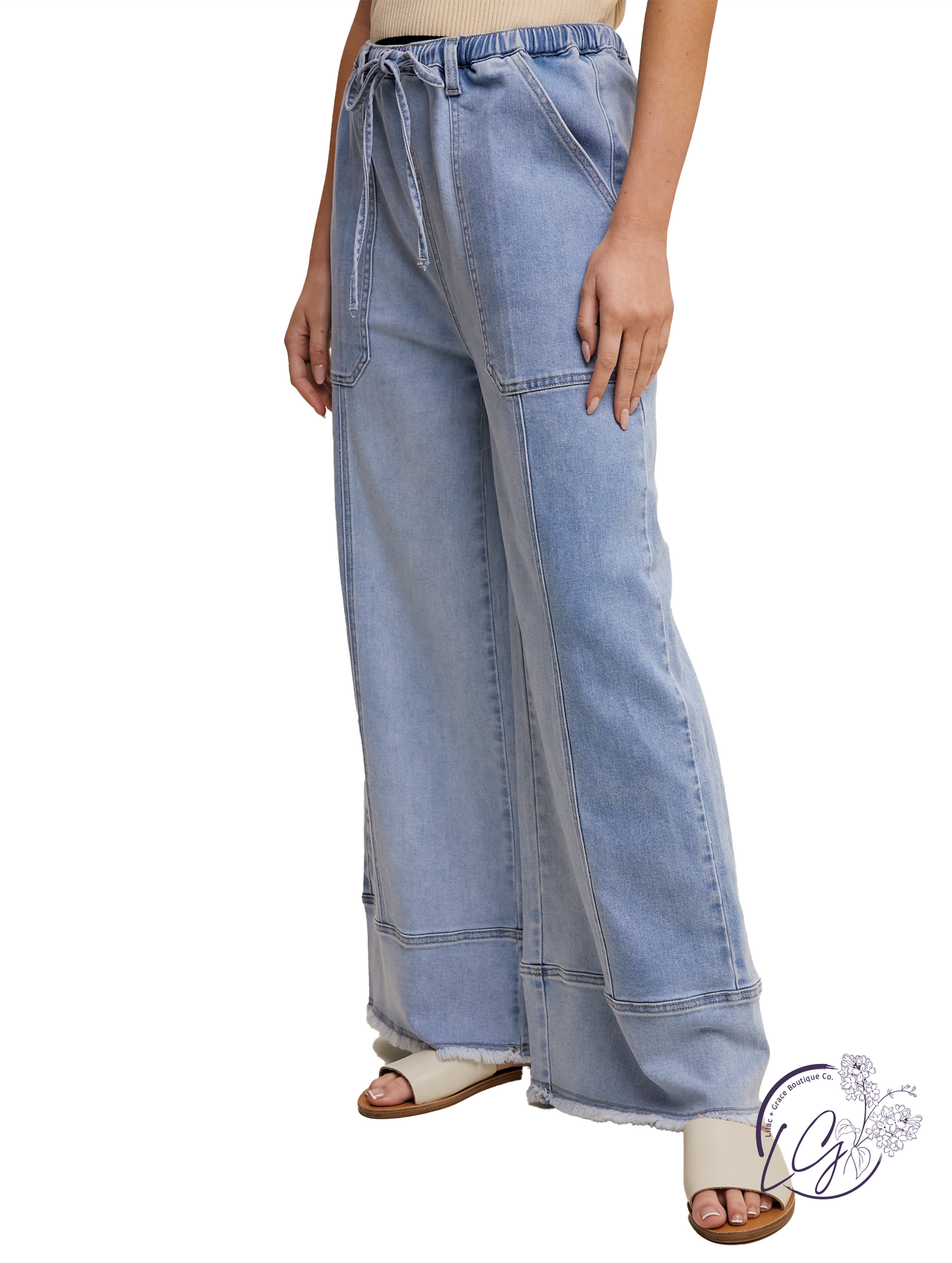 Stonewash Ease Denim Pants