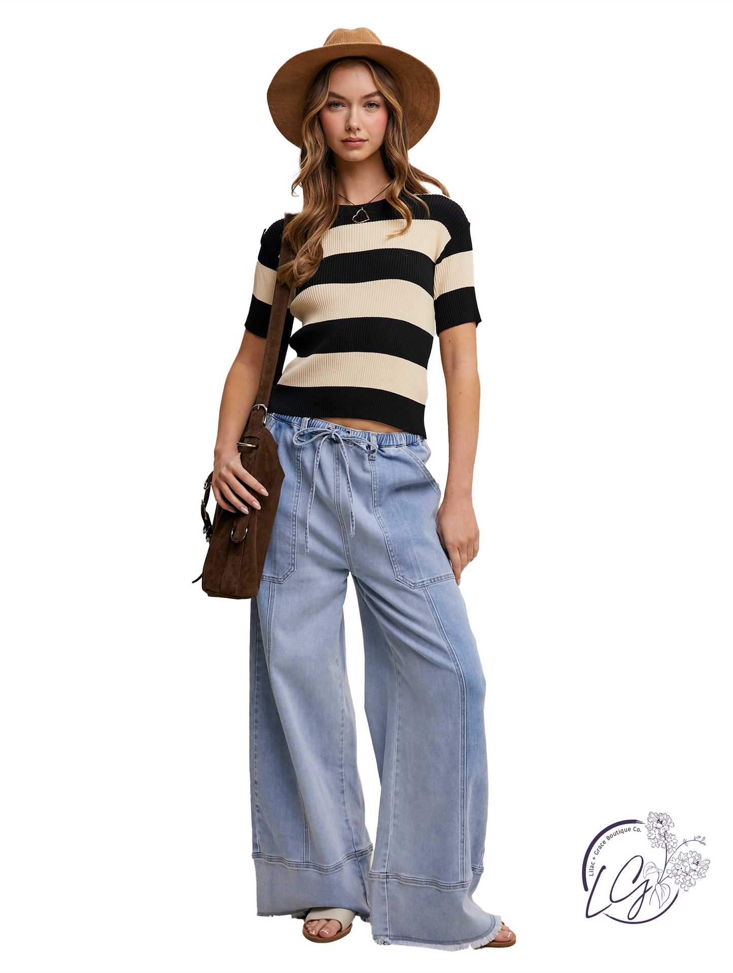 Stonewash Ease Denim Pants