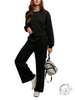 Classic Knit Lounge Wide Leg Pants