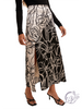Monochrome Floret Flow Skirt