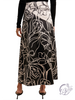 Monochrome Floret Flow Skirt