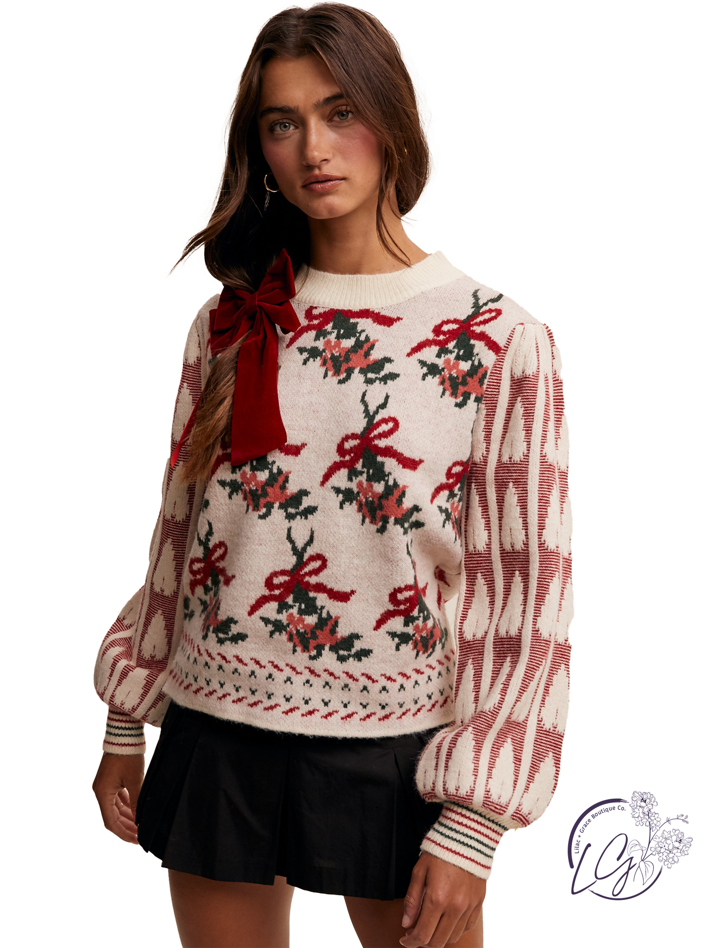 Bows and Roses Sweater