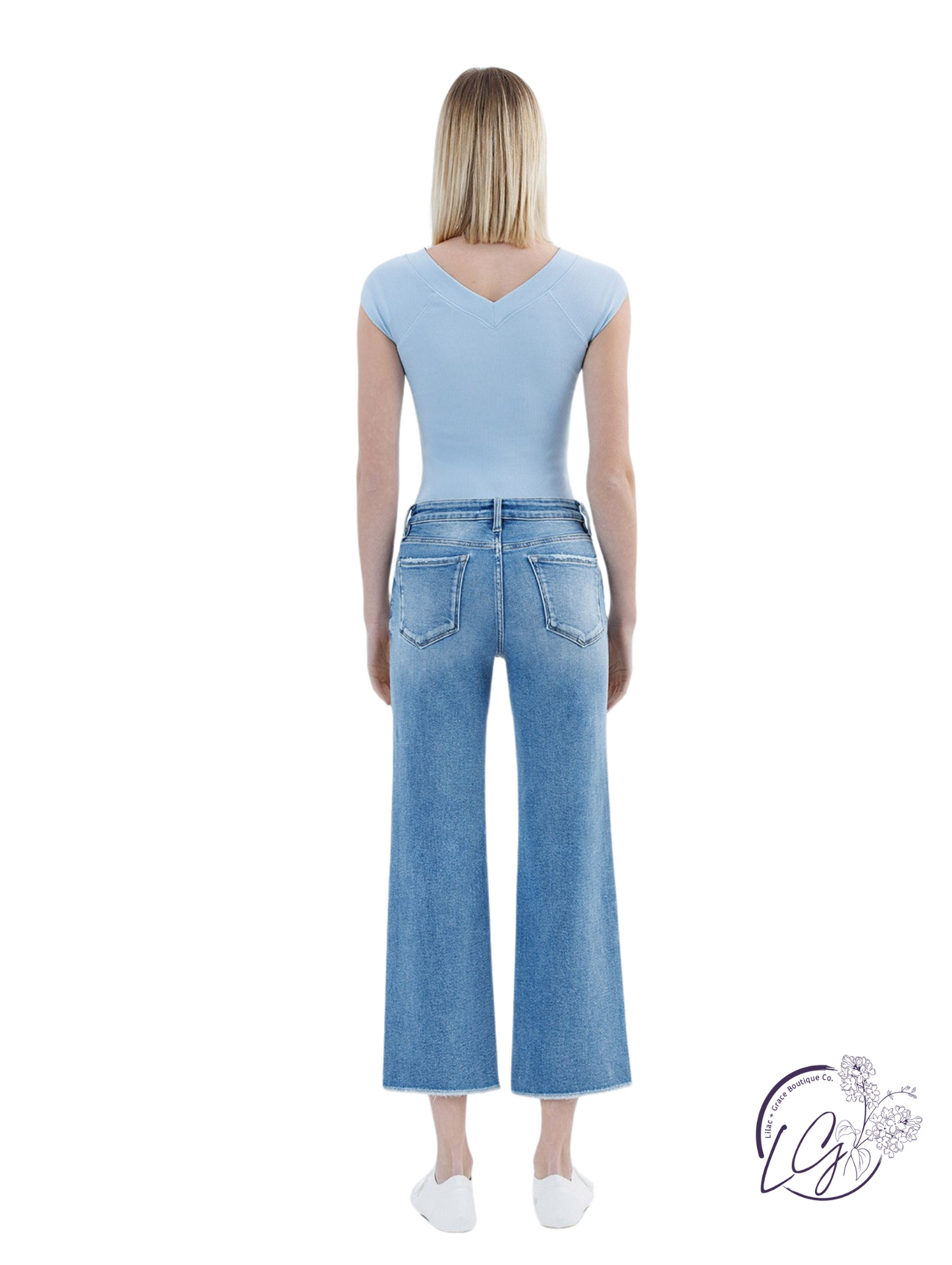 Tess High Rise Crop Wide Leg by Lovervet