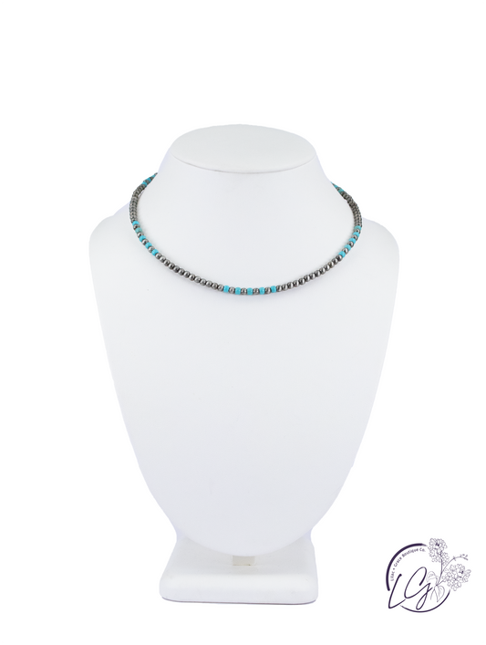 Rodeo Rider Stretch Bead Necklace