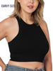 Curvy Dynamic High-Neck Sport Bra