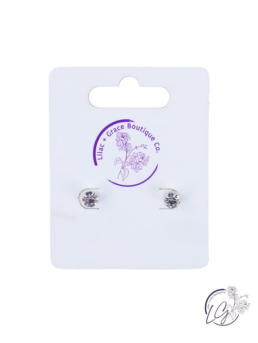 Oval With Rhinestones Necklace Set