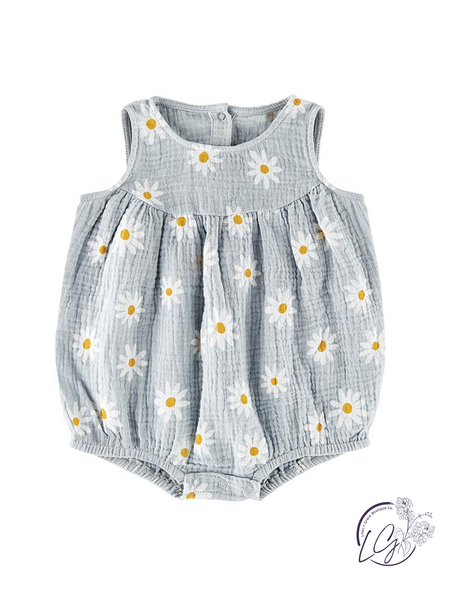 Skip Through Daisies Sleeveless Romper