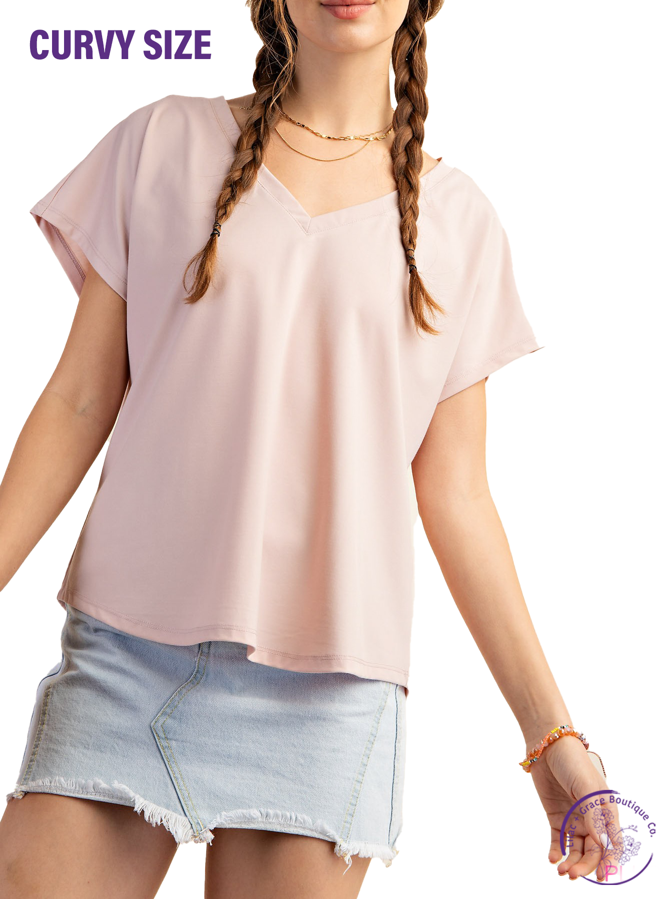 Curvy Cloud Comfort Relaxed Fit Top