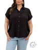 Curvy Modern Solid Button Down