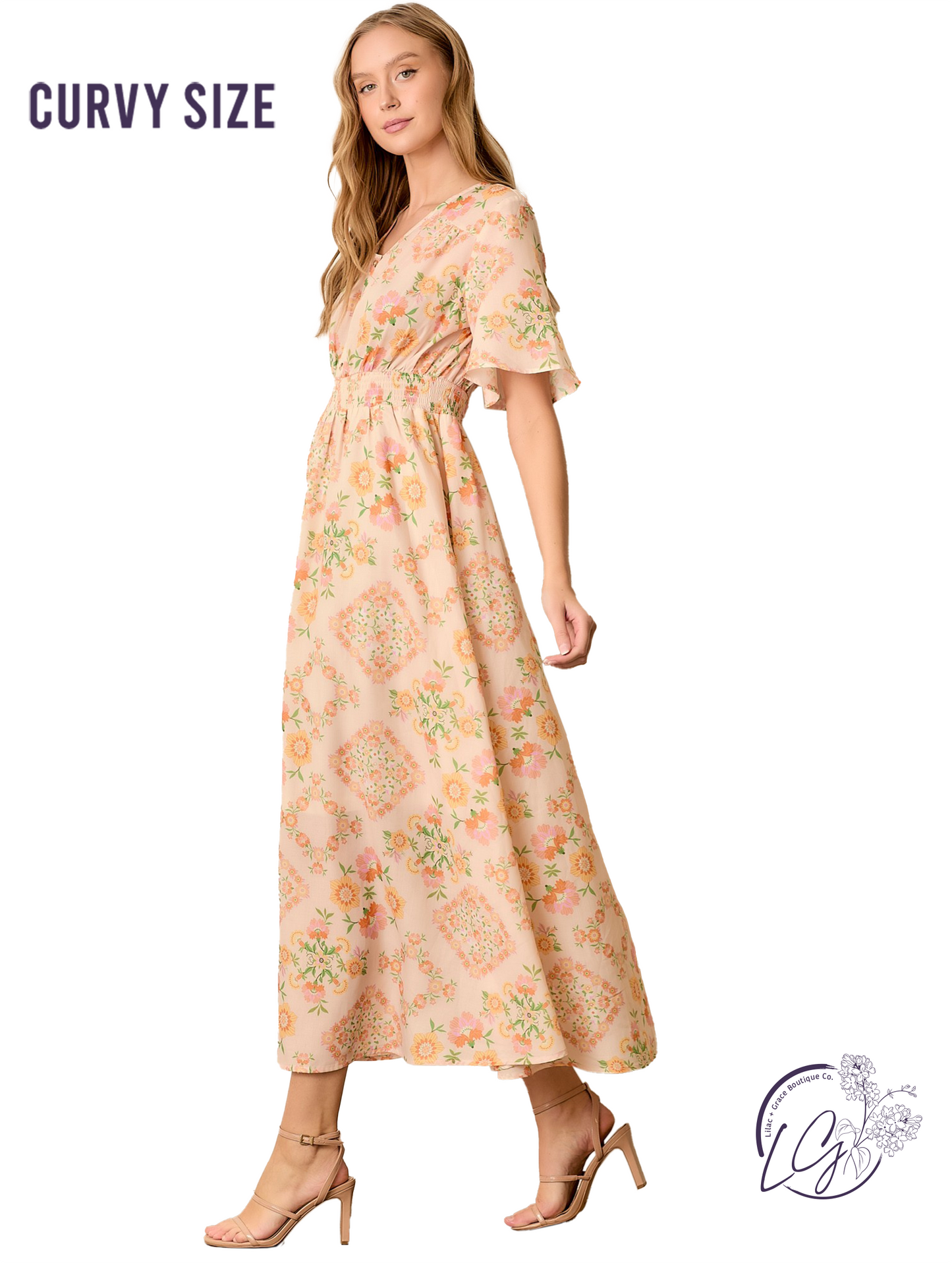 Curvy Green Meets The Sun Dress