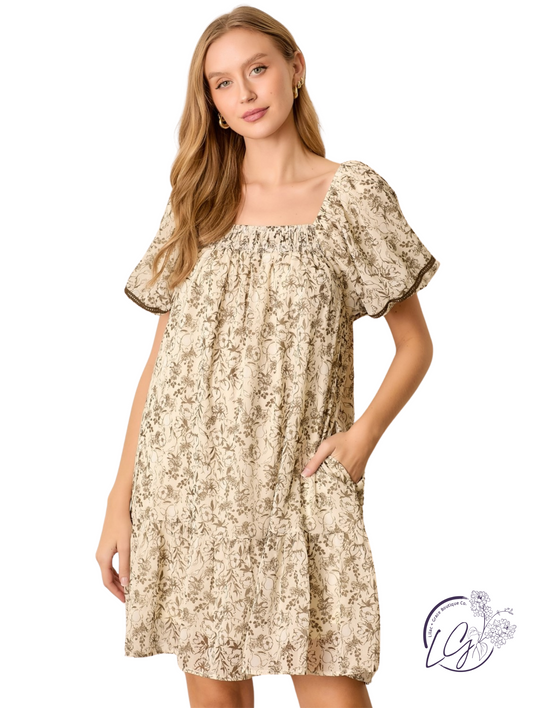 Drape Of Dawn Mini Dress