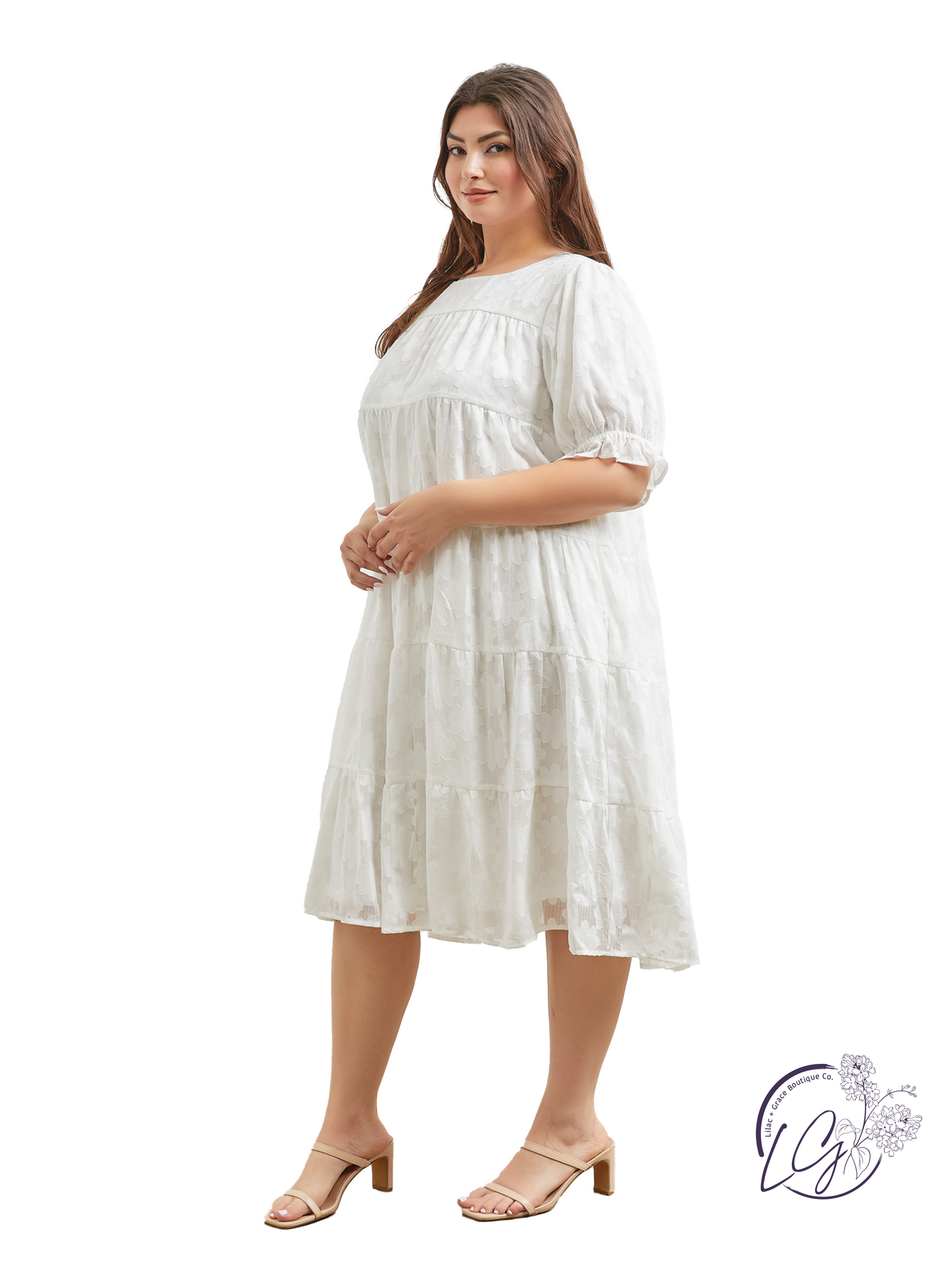 Curvy Painted Morning Dress