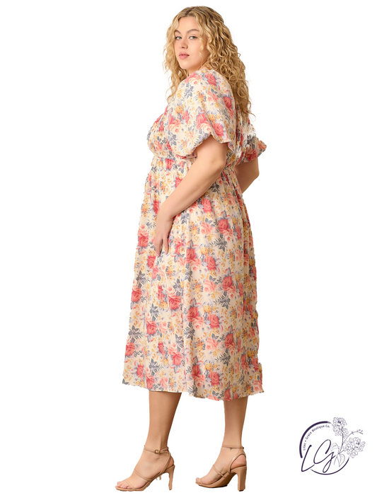 Curvy Rich Textures Speak Dress