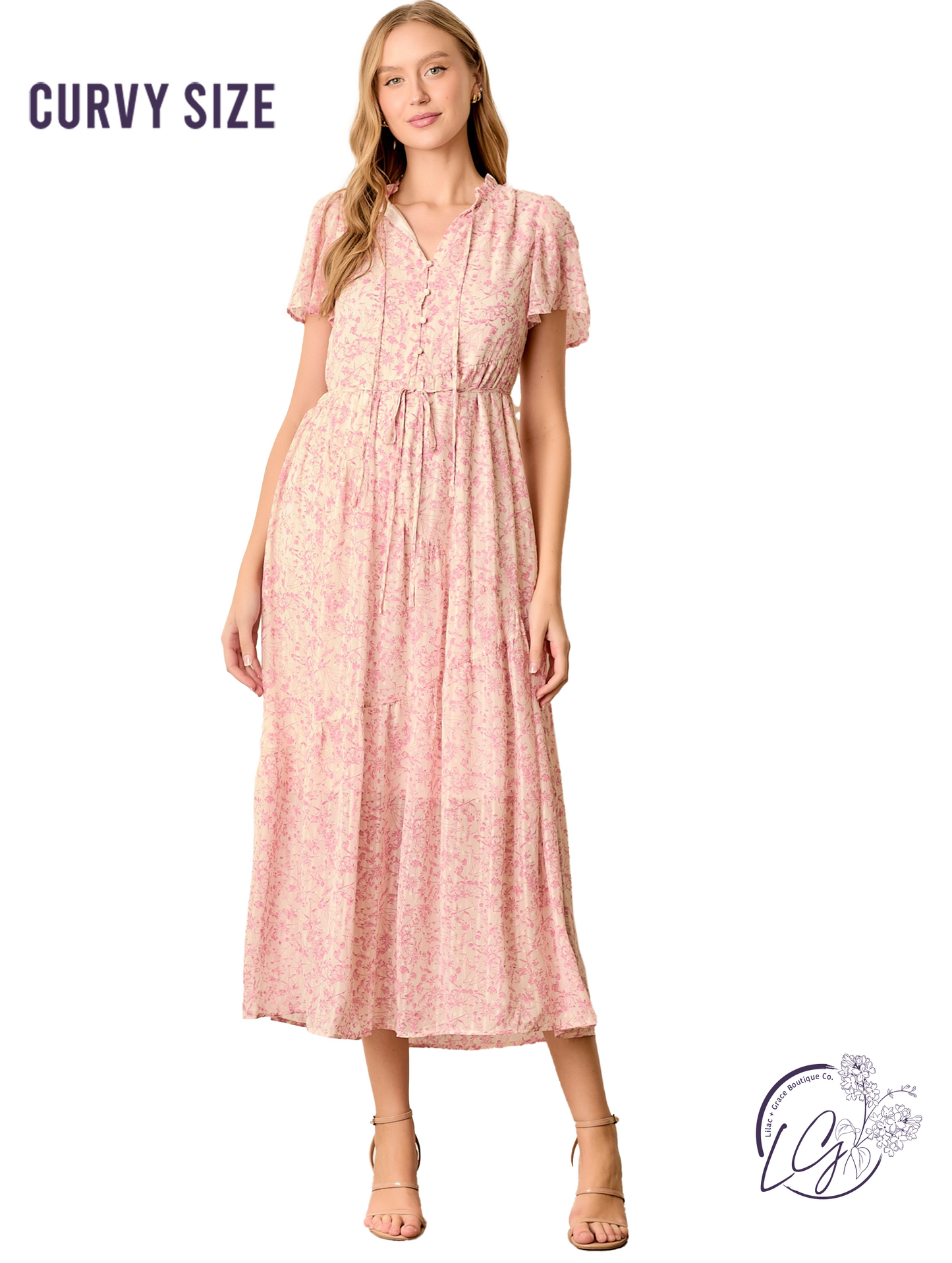 Curvy Handmade Beauty Glows Dress