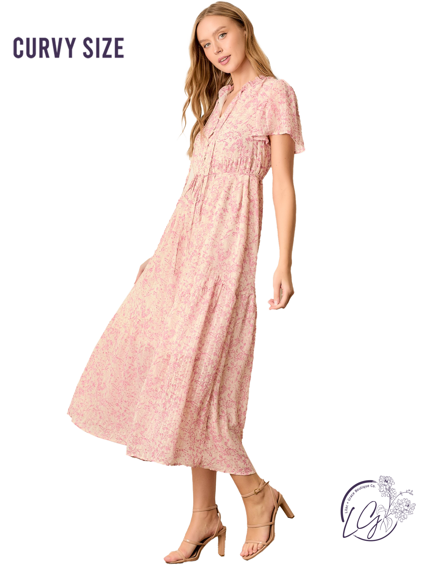 Curvy Handmade Beauty Glows Dress