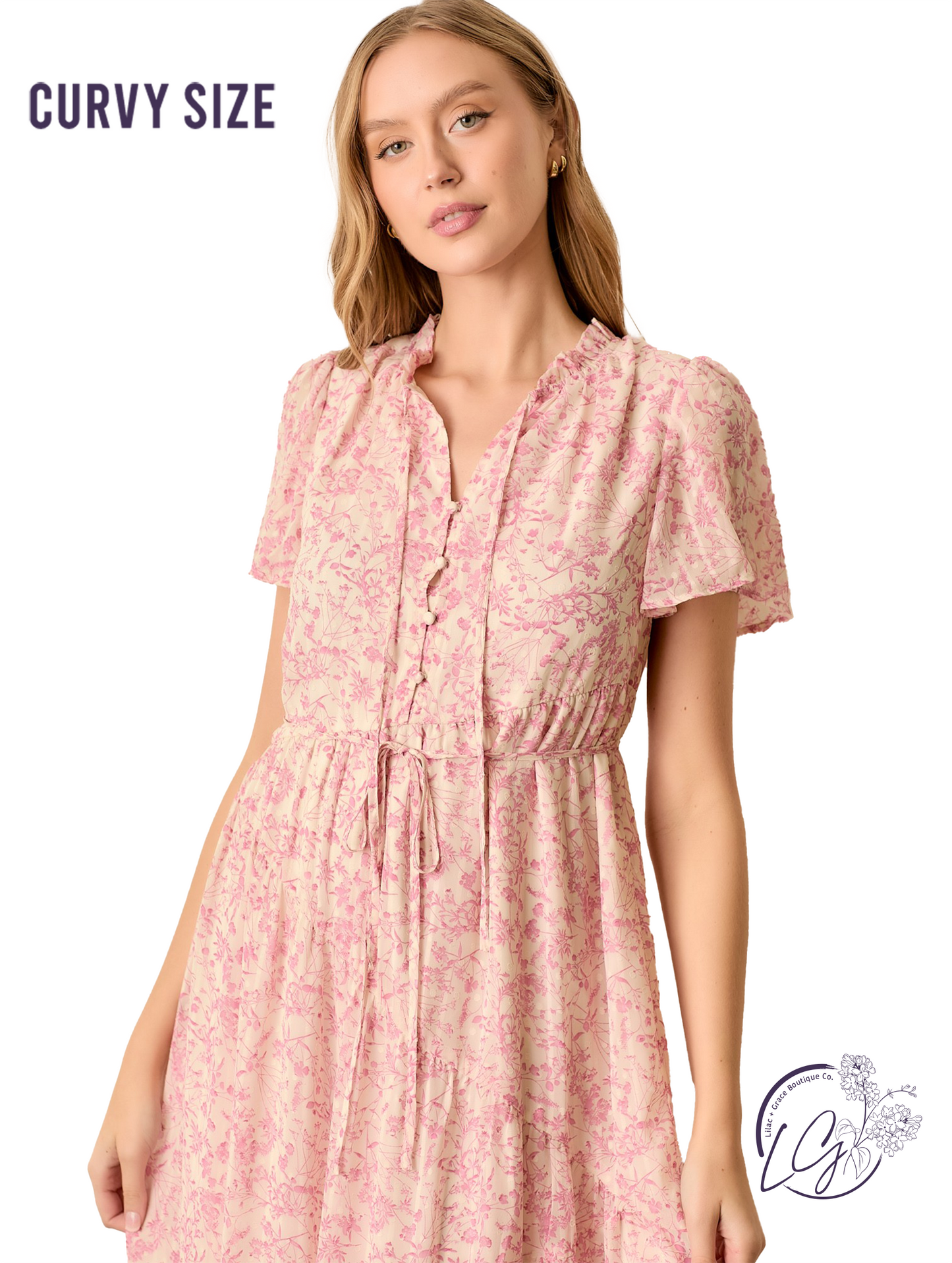 Curvy Handmade Beauty Glows Dress