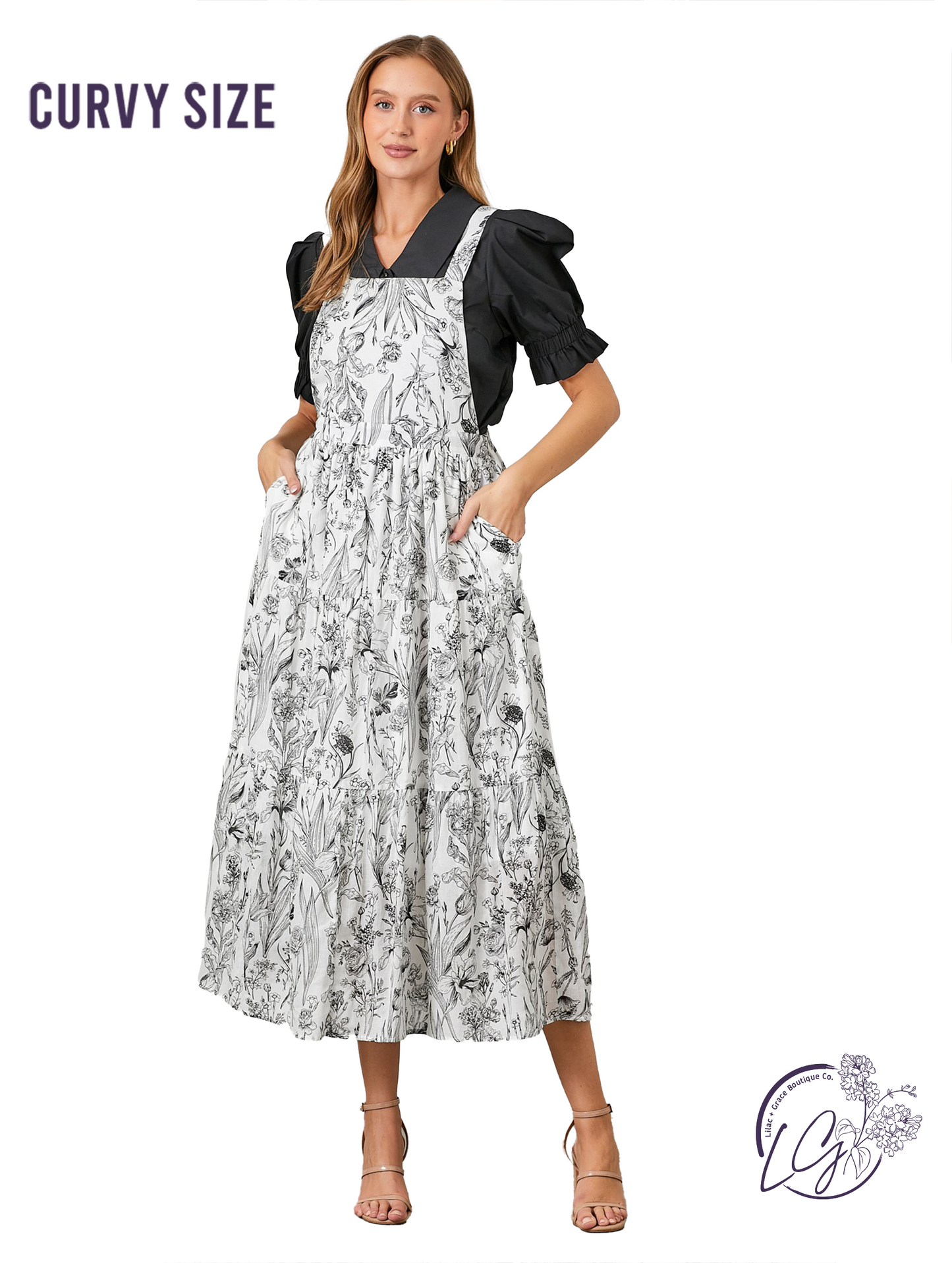 Curvy Woven Hues Dance Skirtall