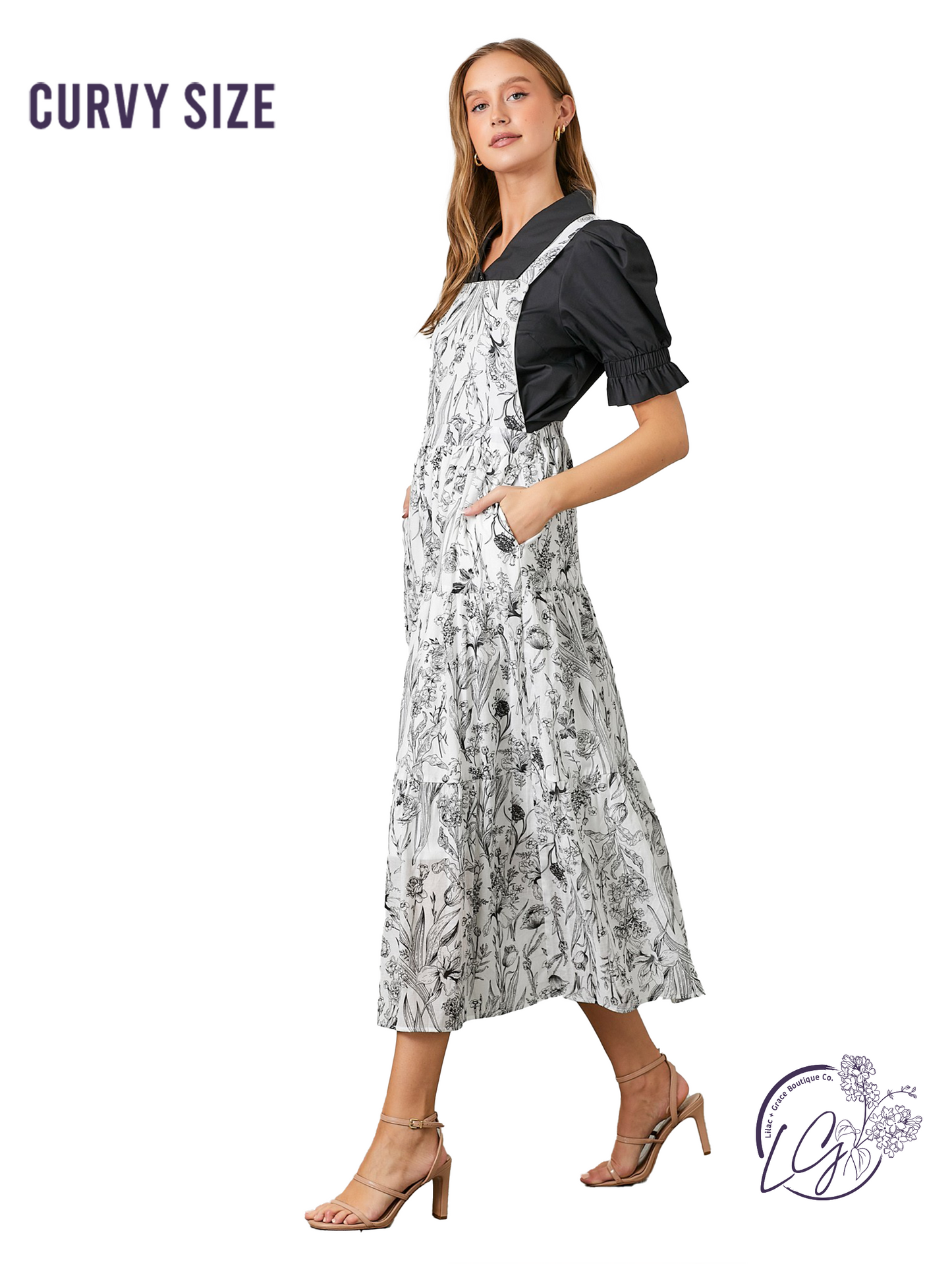 Curvy Woven Hues Dance Skirtall