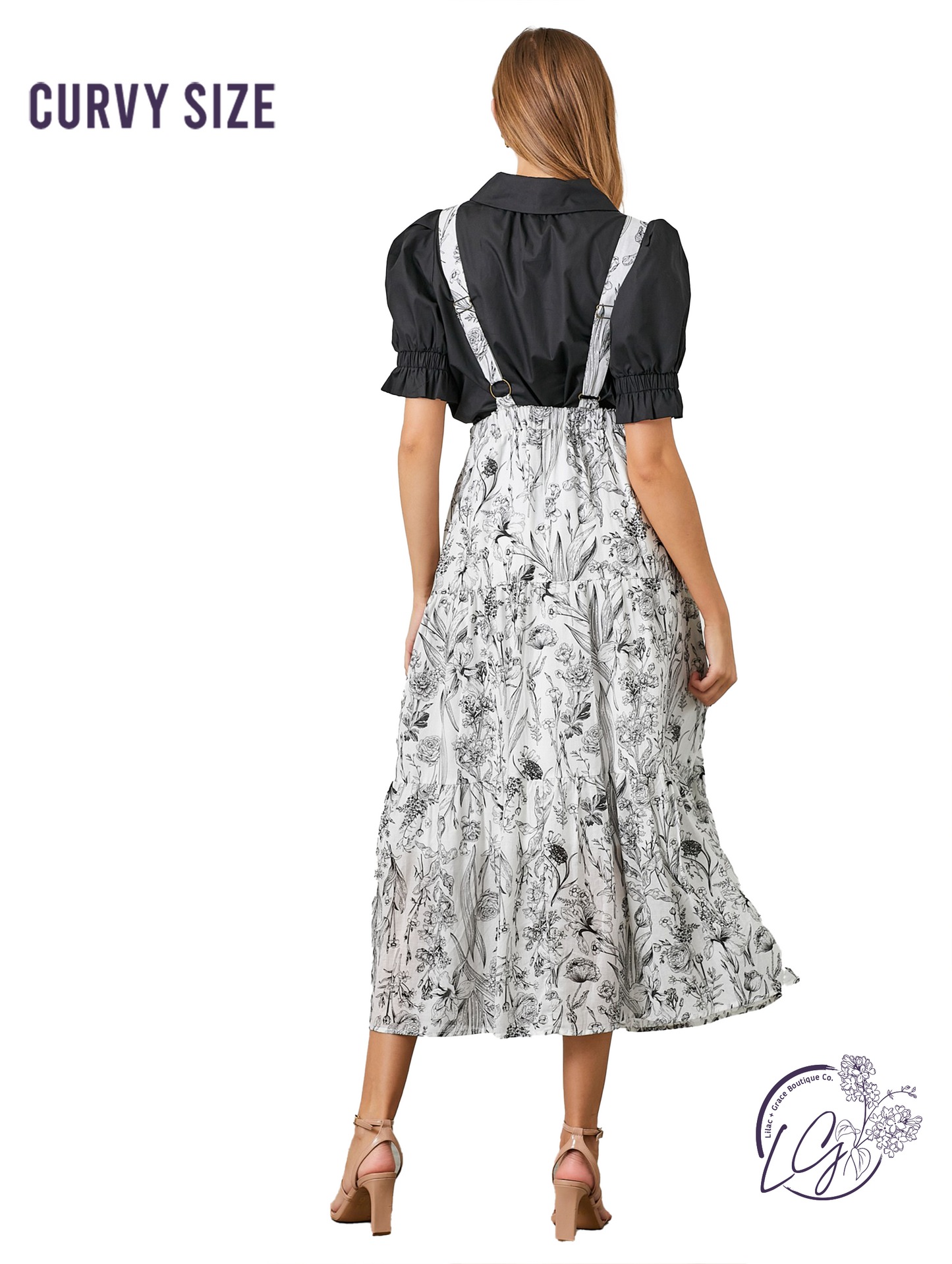 Curvy Woven Hues Dance Skirtall