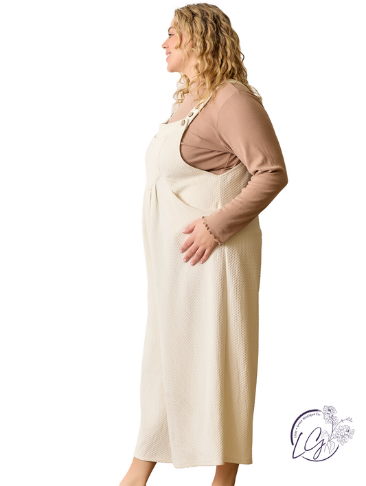 Curvy Wild Grass Whispers Jumpsuit