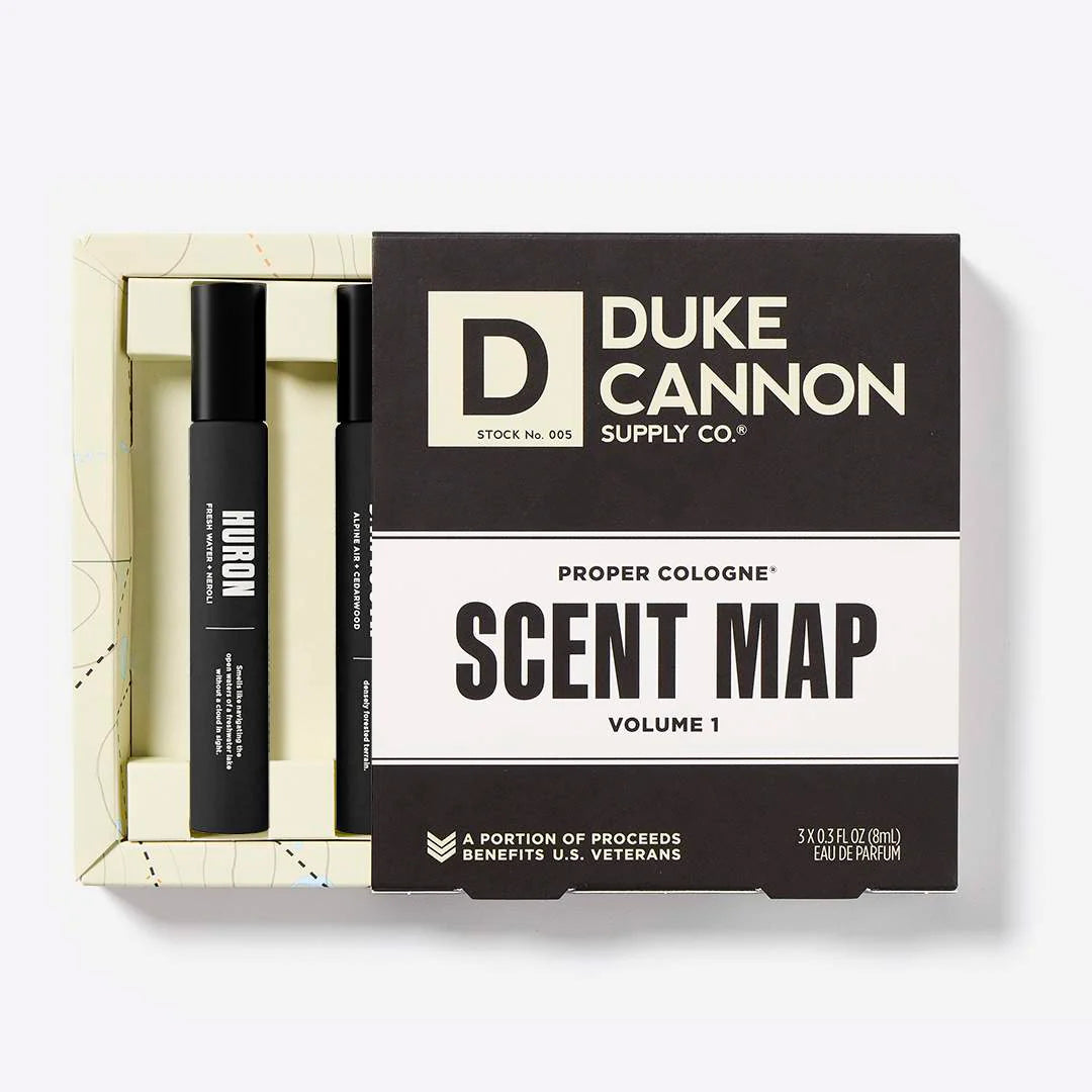 Proper Cologn Scent Map by Duke Cannon