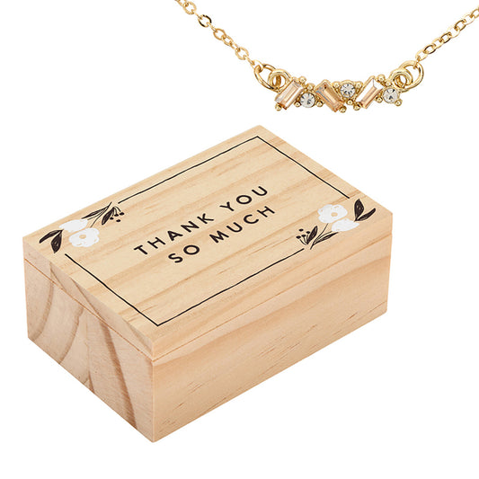 Treasure Box Necklace - Golden Shadow - Thank You