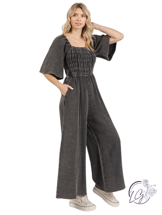 Stone Washed Jumpsuit