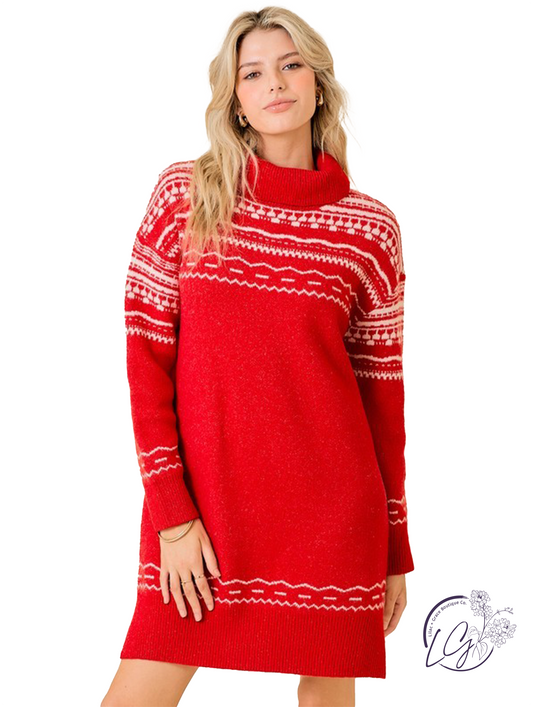 Winter Wonderland Sweater Dress