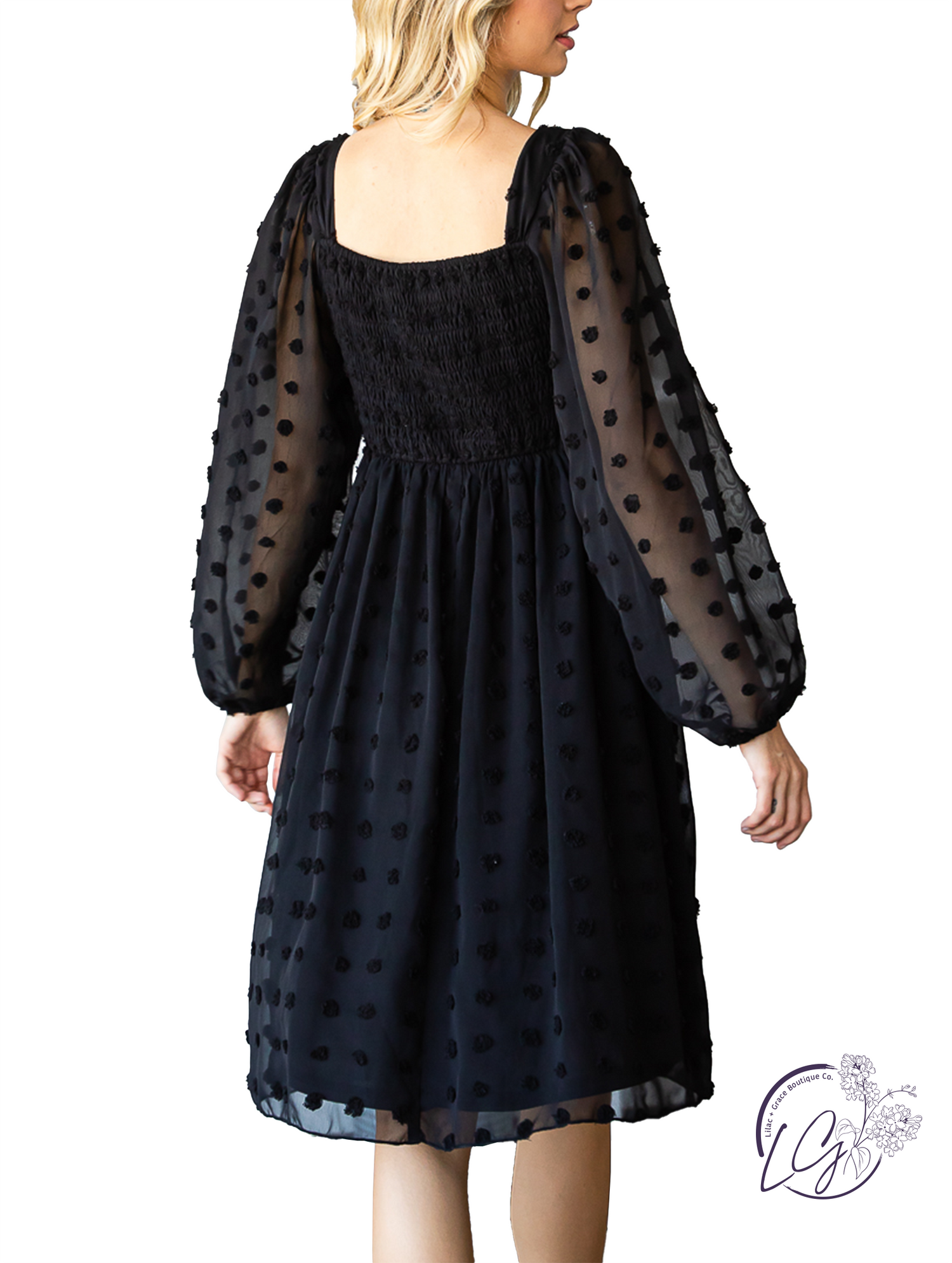 Alpine Breeze Swiss Dot Chiffon Dress Alpine Breeze Swiss Dot Chiffon Dress