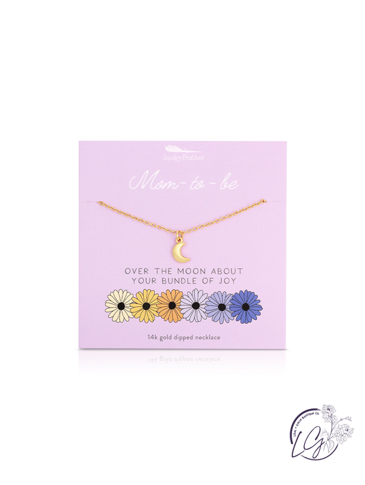 Mom-to-Be  Over the Moon Necklace