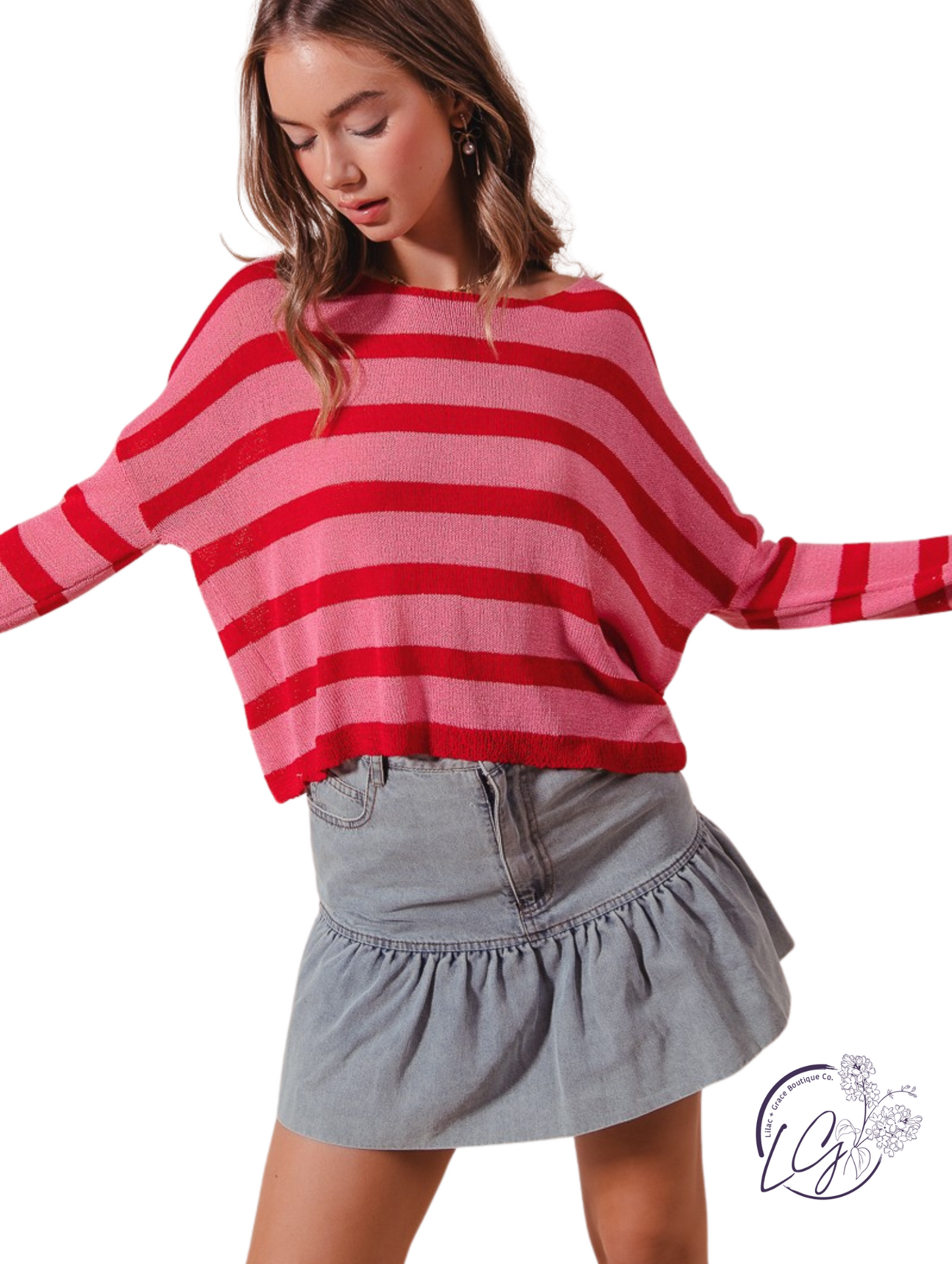 Sweetheart Stripes Sweater