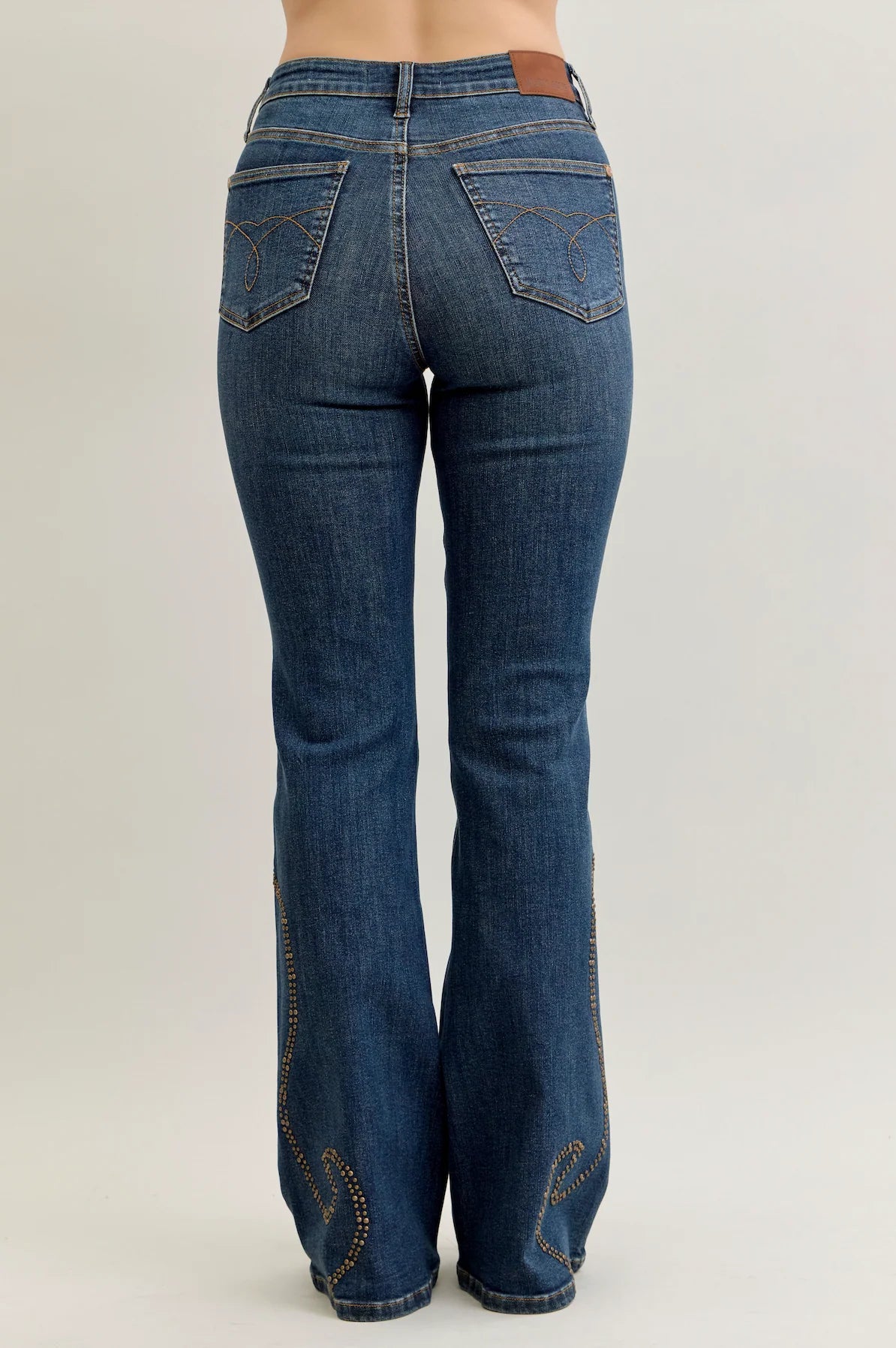 Dusty Trail Studded Bootcut Jean by Judy Blue