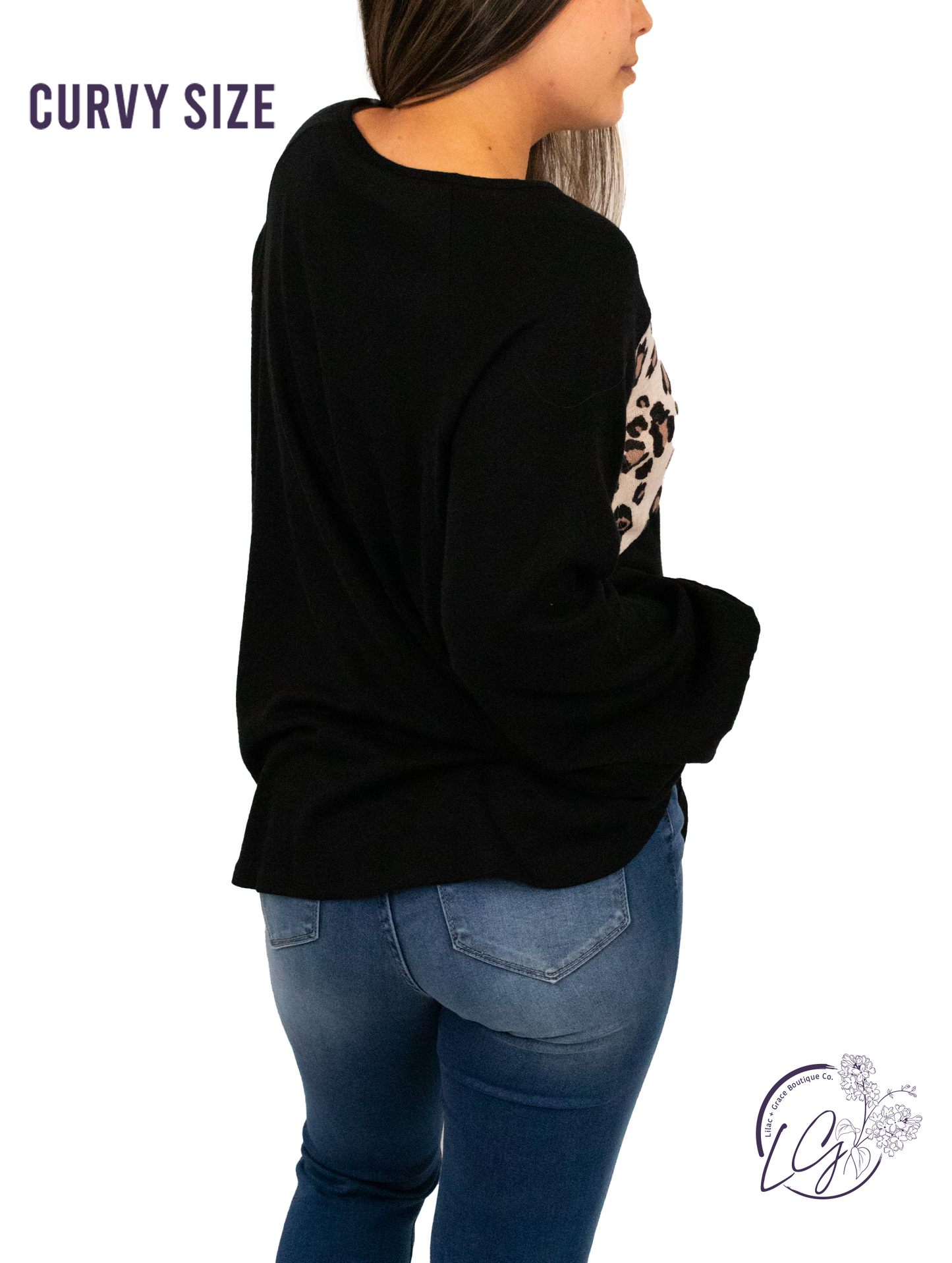 Curvy One Day Leopard Long Sleeve